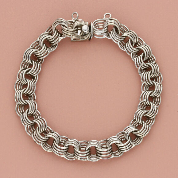 Sterling Jewelry - ⚡️clearance⚡️ sterling silver 4mm 4-cable link charm chain bracelet size 7in